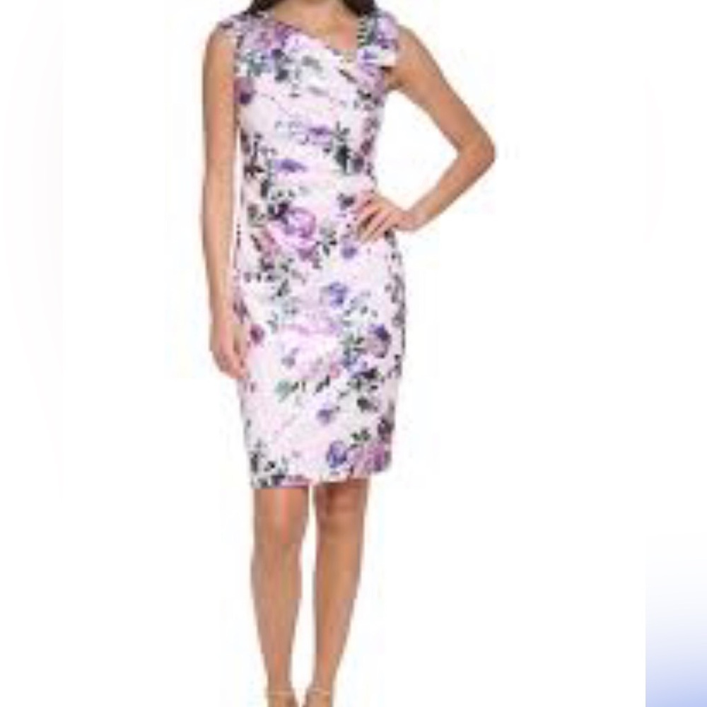 Jessica Howard Womens‎ Midi Dress Size 18 Floral Sleeveless Casual Party